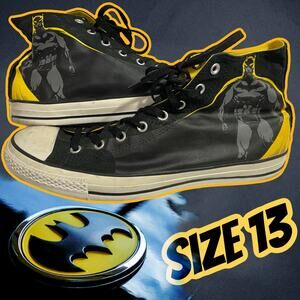 Converse All Star DC Batman 75th Anniversary High-Top Shoes Mens 13 / W15 Black